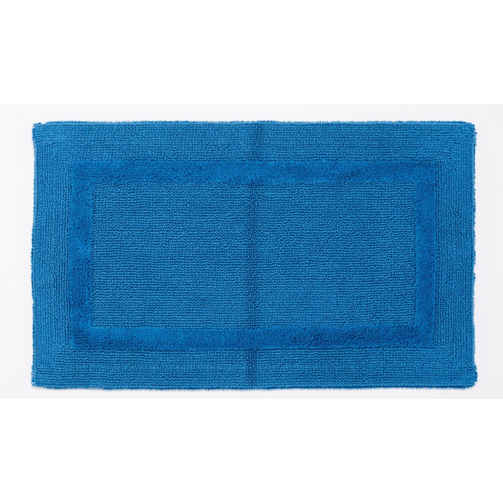 Reversible Bath Mat 336 by Designer Abyss & Habidecor in Ocean Blue